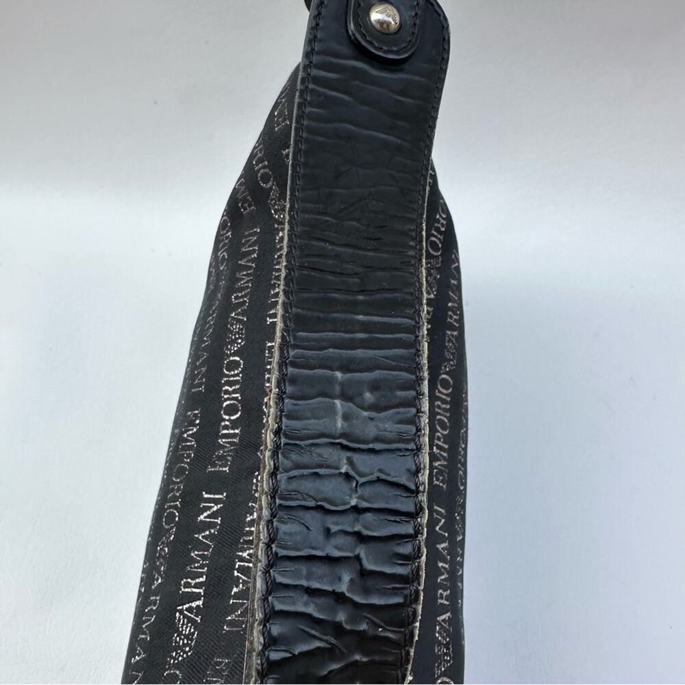 ARMANI EMPORIO shoulder bag in black with silver lettering - Picture 10 of 10